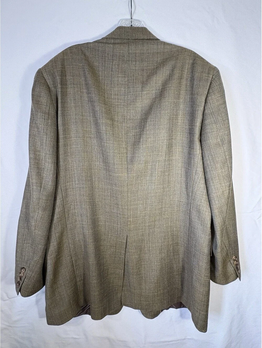 Vintage Hart Schaffner Marx Gold Trumpeter 43L Union Made USA Plaid Sport Coat